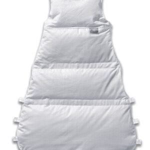 Children's Down Sleeping Bag Vichy Check Silver